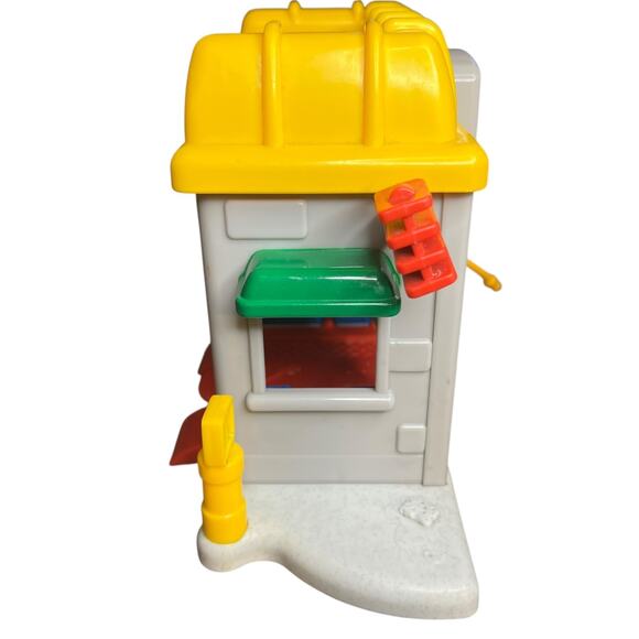 Vintage Fisher-Price Little People Car Wash Garage Town Service 2002 + 2 Figures - Picture 5 of 7